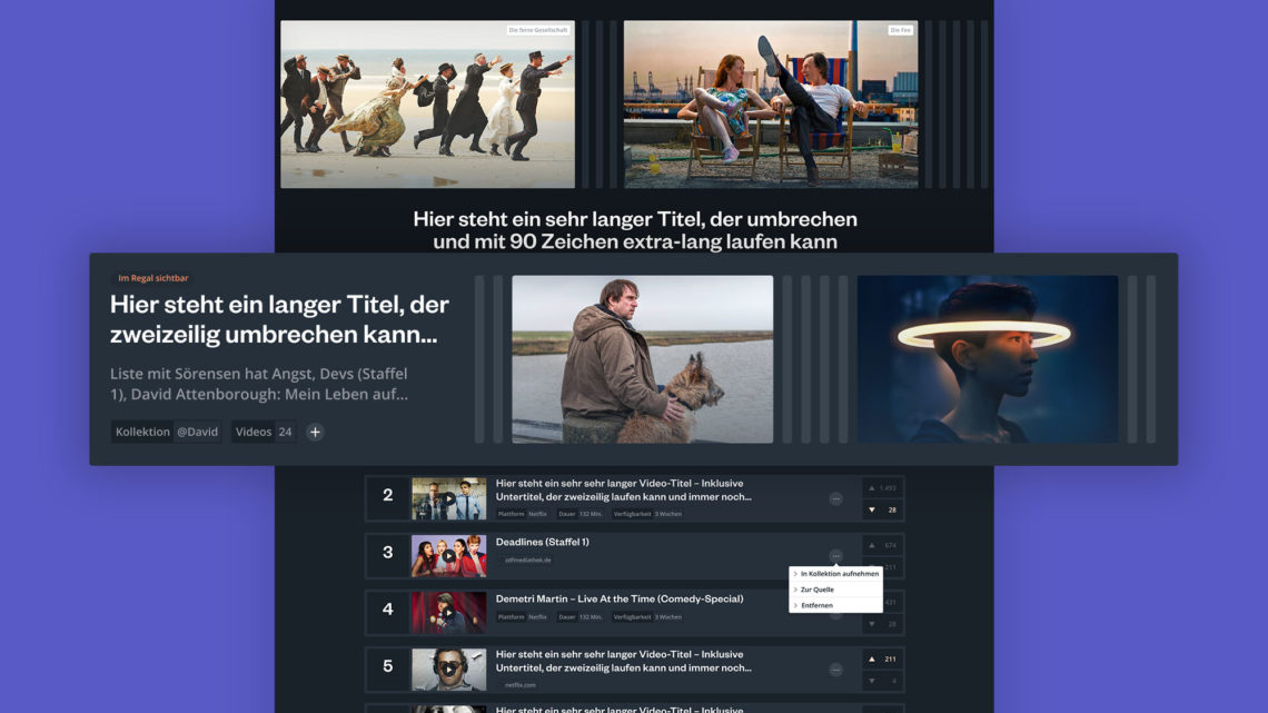 So nennen wir Listen auf Shelfd